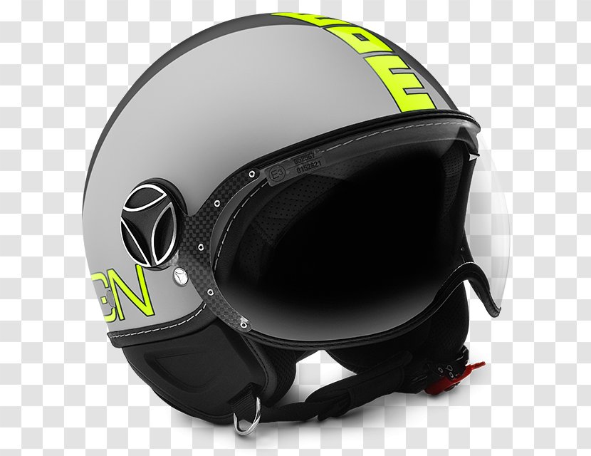 Motorcycle Helmets Momo Yellow - Green Transparent PNG