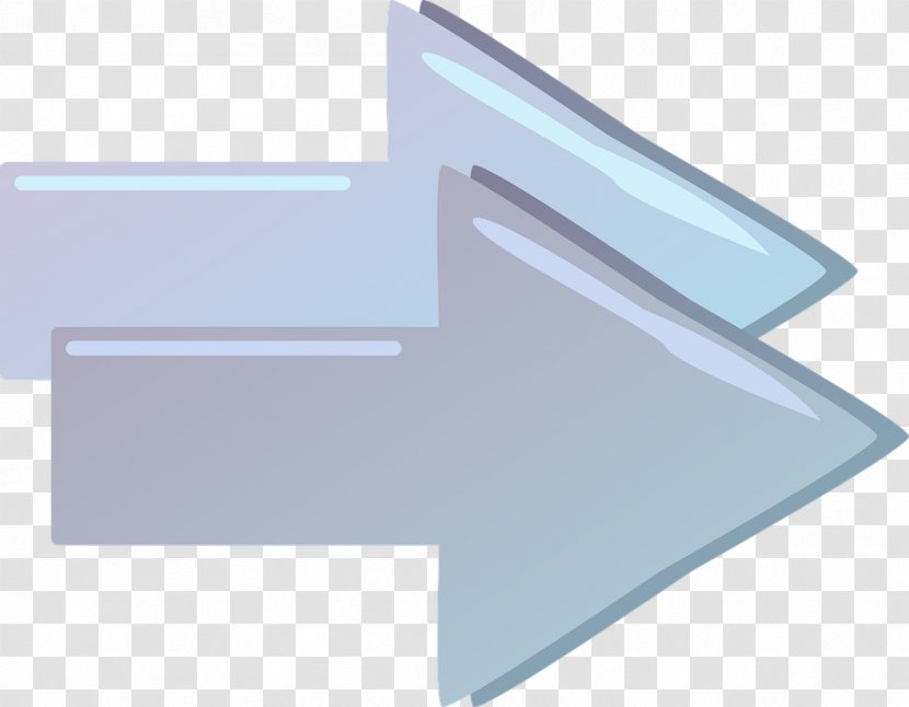 Arrow Clip Art - Graphic Arts - Two Superimposed Right Transparent PNG