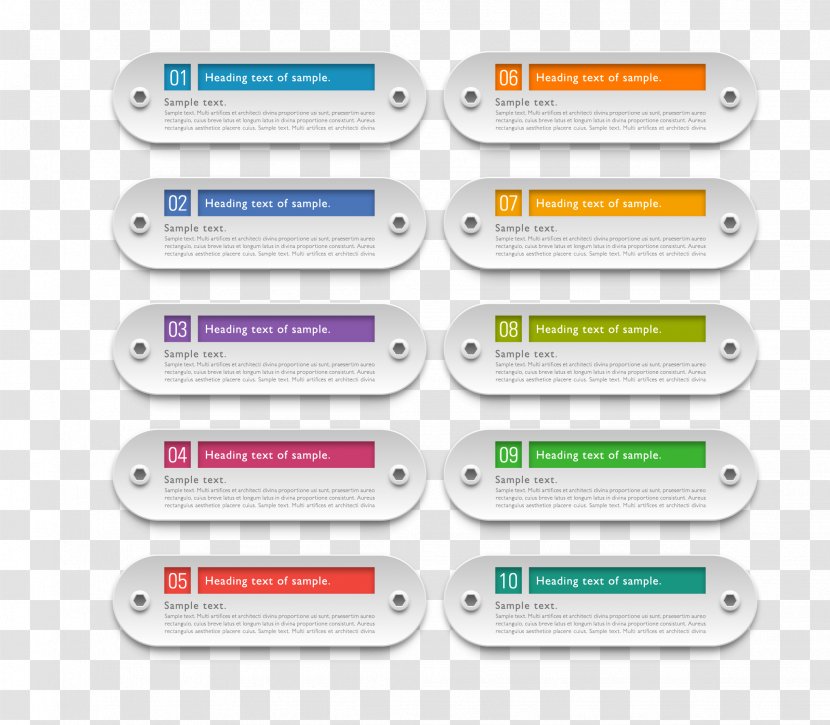 Brand Electronics Font - Text - Column Color Bar Transparent PNG