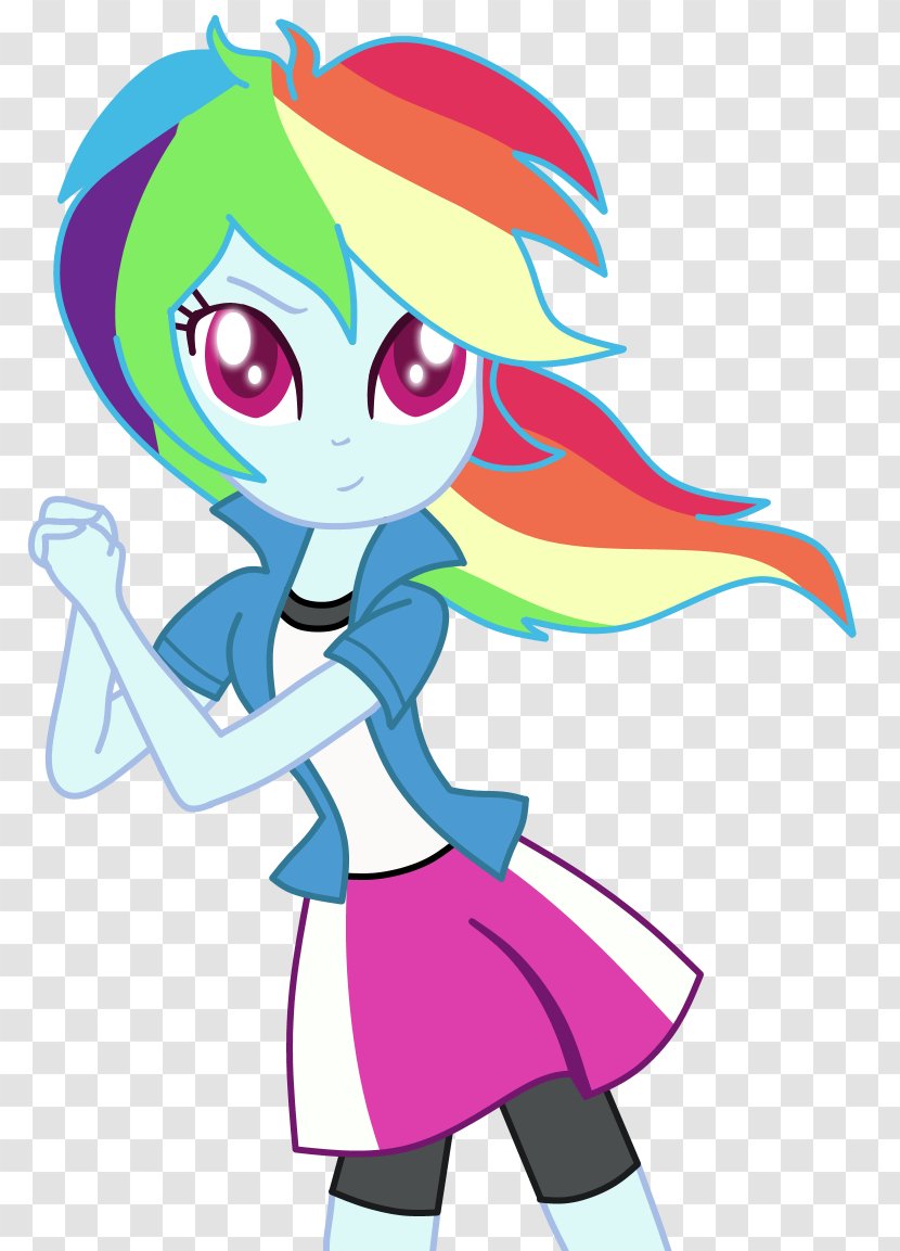 Rainbow Dash My Little Pony: Equestria Girls Art - Cartoon - Ready Set Go Transparent PNG