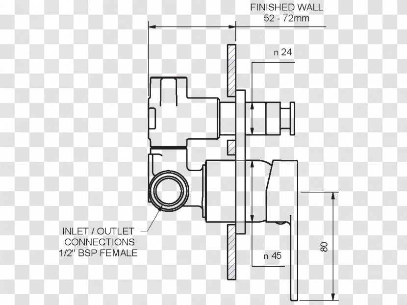 Shower Door Handle Bathroom Mixer Furniture - Floor Plan Transparent PNG
