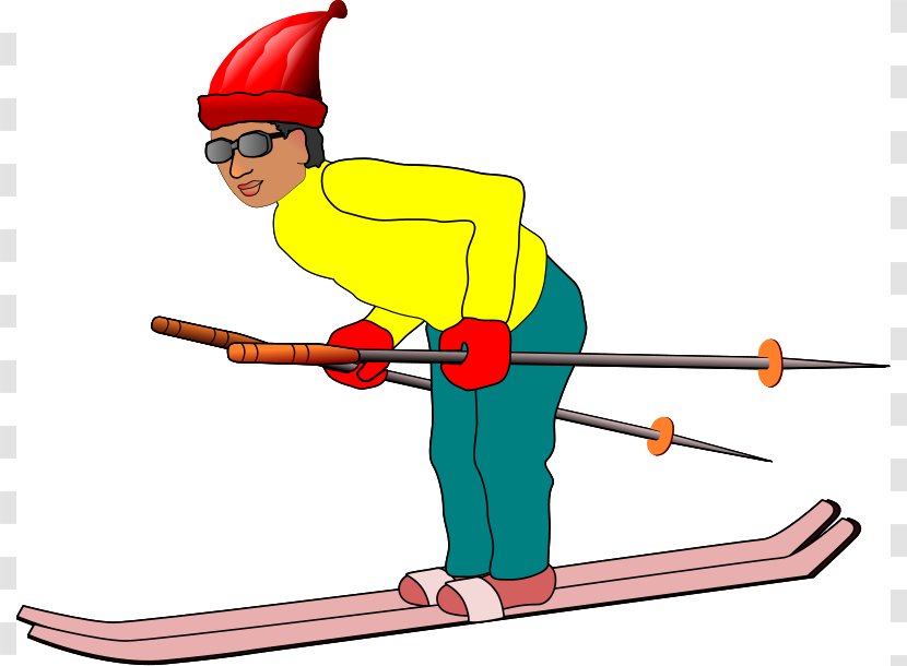Alpine Skiing Clip Art - Downhill - Winter Sports Pictures Transparent PNG