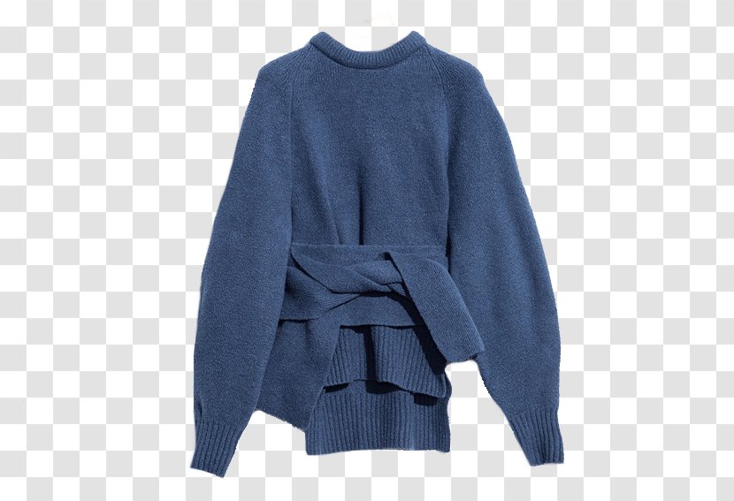 Sweater Sleeve Cardigan Outerwear Bluza - Cobalt Blue - Priyanka Transparent PNG