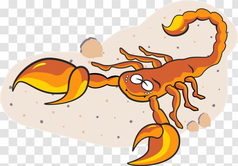 Decapoda Fish Clip Art - SCORPION CARTOON Transparent PNG