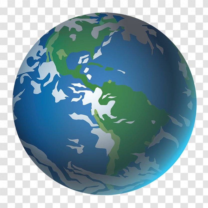 Globe Earth World Map - Illustrator Transparent PNG
