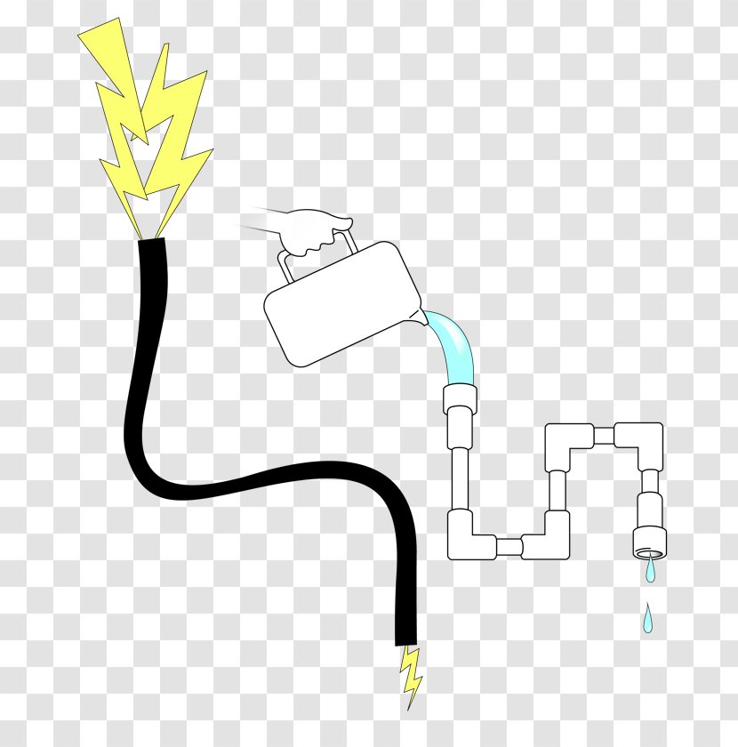 Electrical Network Resistance And Conductance Electricity Electronic Circuit Analogy - Friction - Water Flow Through Pipe Transparent PNG