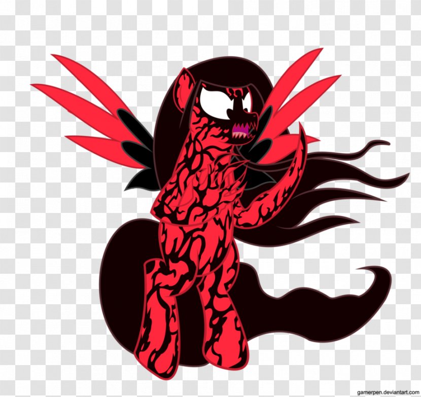 Fan Art Carnage Pinkie Pie Symbiote Transparent PNG