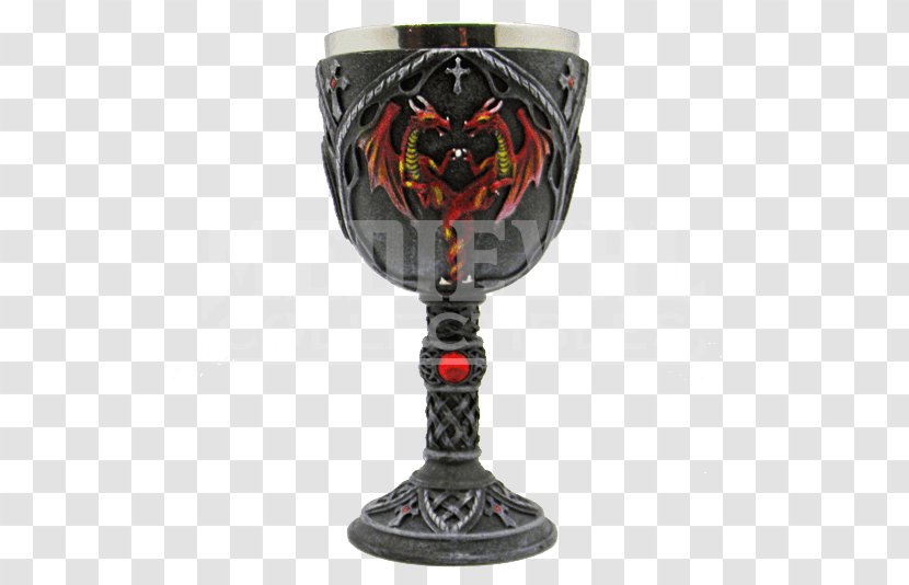 Wine Glass Chalice Dragon Wicca Fantasy - Drinkware Transparent PNG