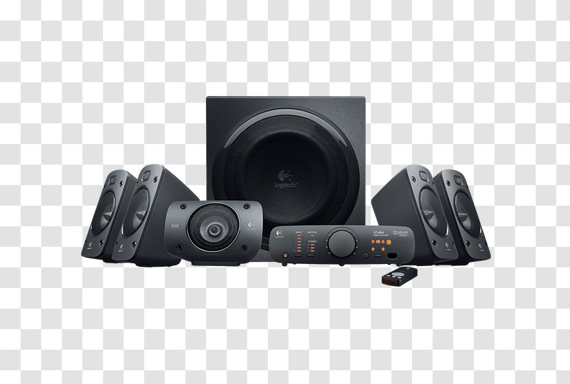 Logitech Z906 5.1 Surround Sound Loudspeaker Computer Speakers - Multimedia - Speaker Transparent PNG