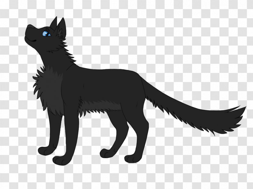 Black Cat Whiskers Kitten Dog - Silhouette Transparent PNG