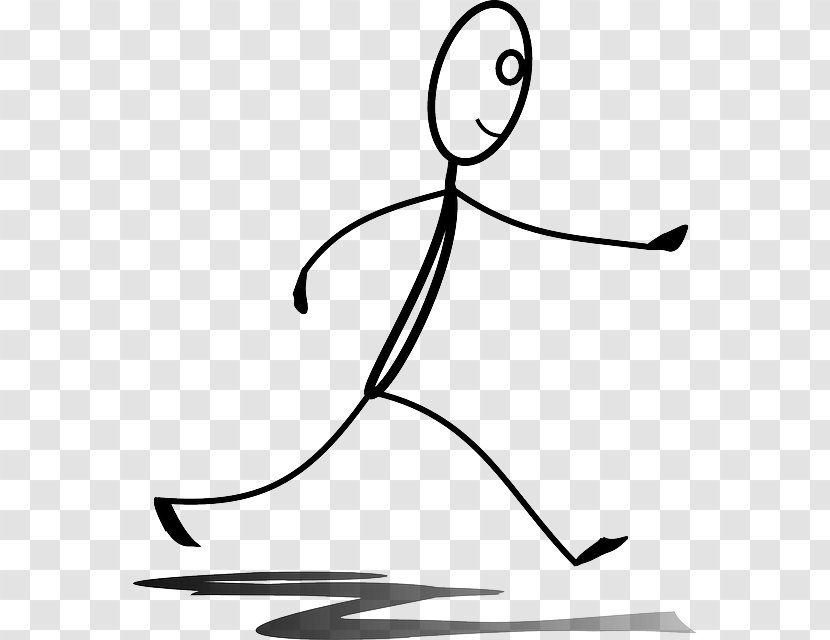 Thin, Fit, And Financially-Challenged Running Walking Stick Figure Clip Art - Plant Stem - Jogging Transparent PNG