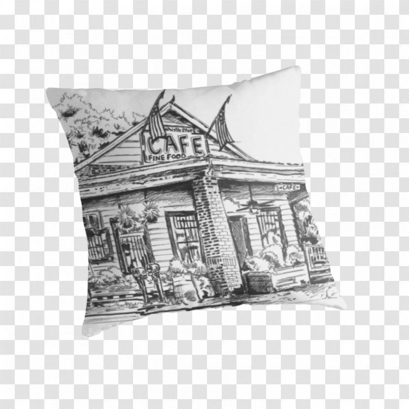 Cushion Throw Pillows Rectangle White - Restaurant Drawing Transparent PNG