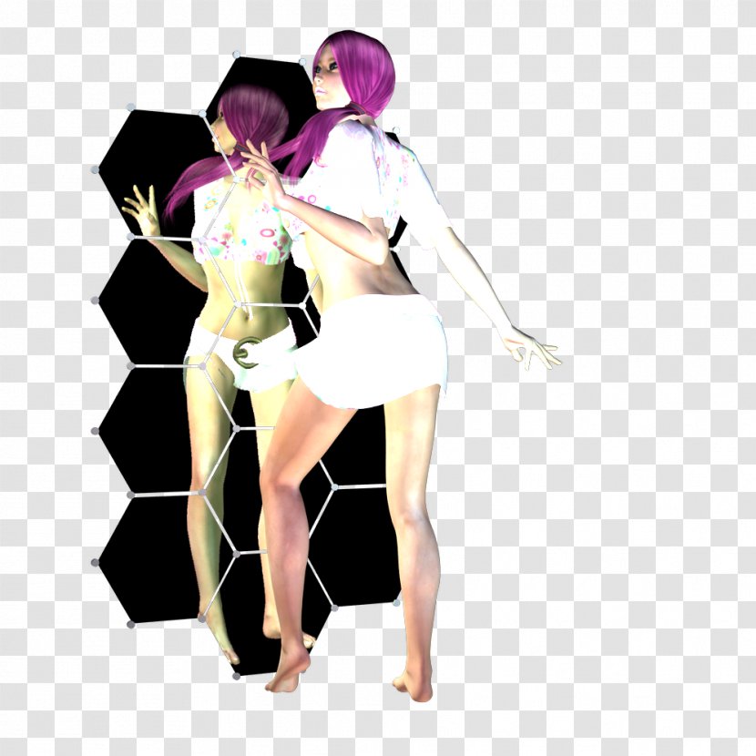 Dance Illustration - Heart - 3D Hyun Group Character Material Free To Pull Transparent PNG