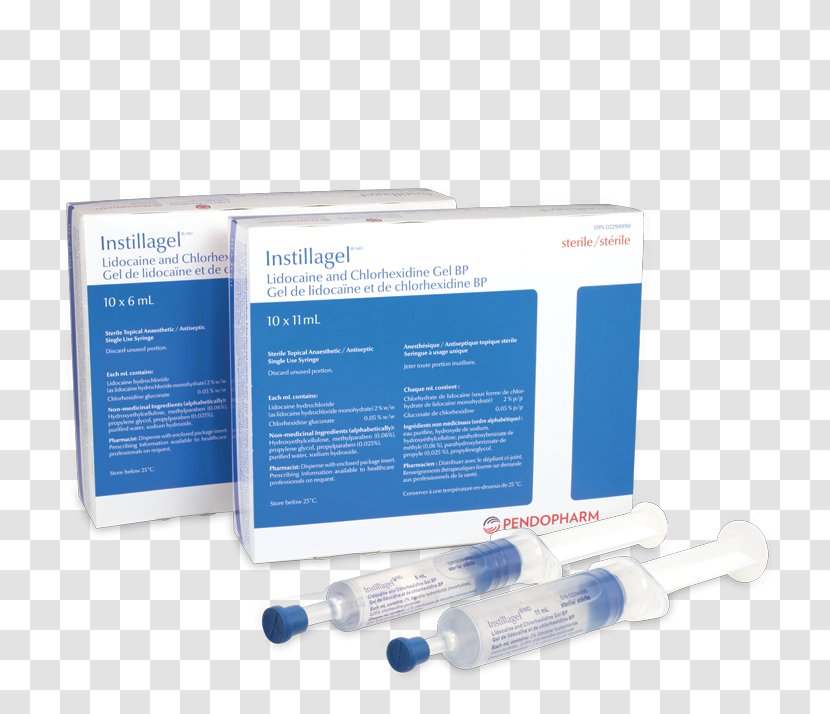 Gel PendoPharm Inc. Pharmascience Lidocaine Syringe - Chlorhexidine Transparent PNG