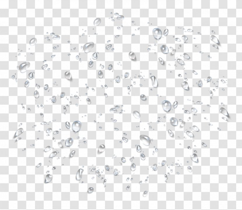 Line Point Angle Black And White - Water Drop Transparent PNG