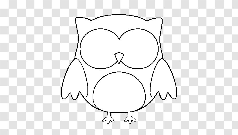 Owl Coloring Book Drawing Image Black And White - Cartoon Transparent PNG
