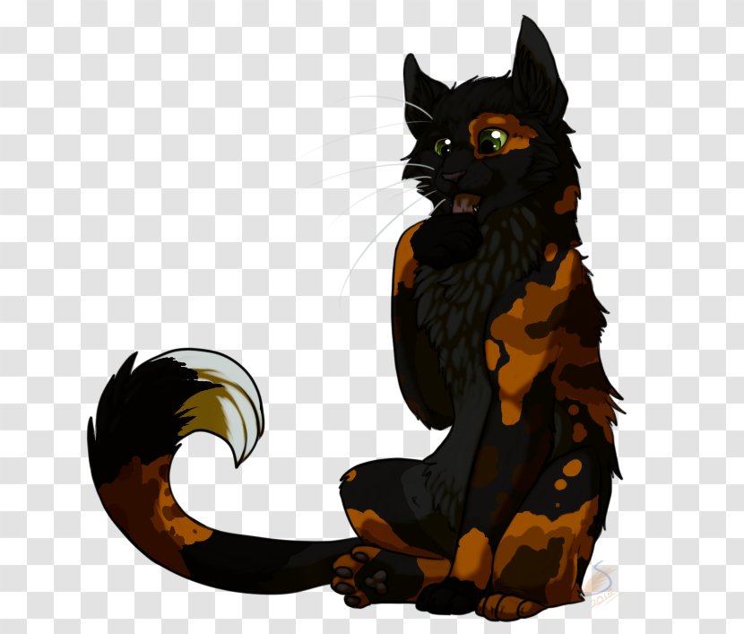 Black Cat Kitten Whiskers Paw - Tail Transparent PNG