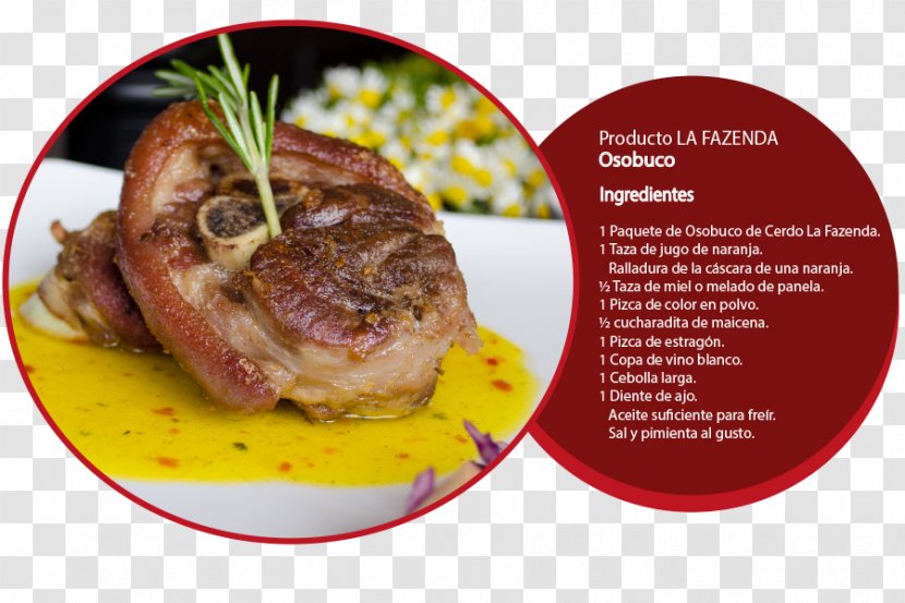 Ossobuco Domestic Pig Steak Recipe Pork Rinds - Orange Transparent PNG