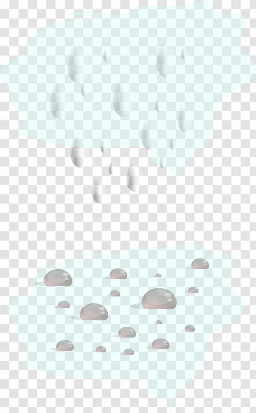 Rain Water Drop Clip Art - White - Gotas De Agua Transparent PNG