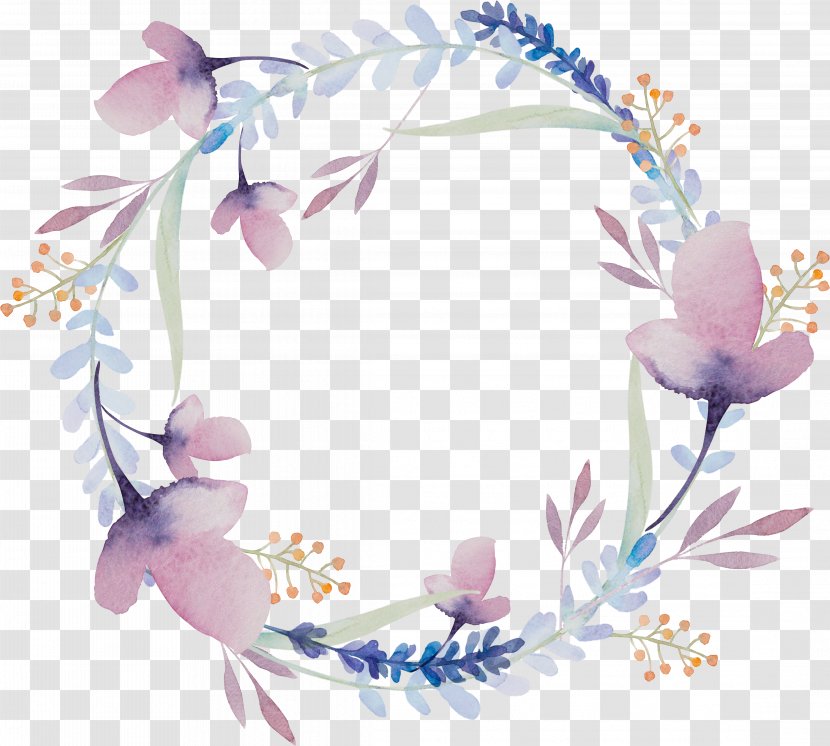 Floral Design Wreath Watercolor Painting Flower Stock Photography Transparent PNG