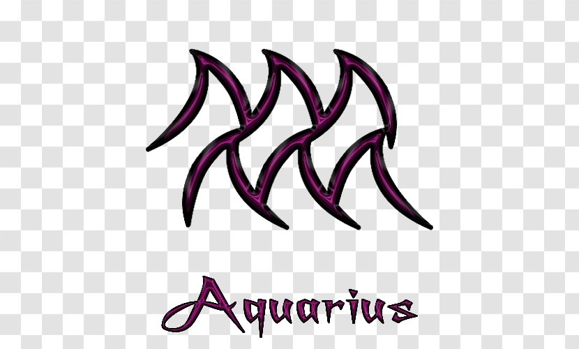 Zodiac Gemini Symbol Aquarius - Purple Transparent PNG