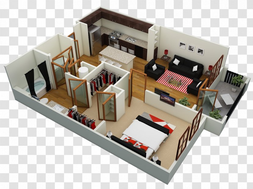 Orlando The Courtney At Universal Boulevard Floor Plan Apartment House - Studio Transparent PNG