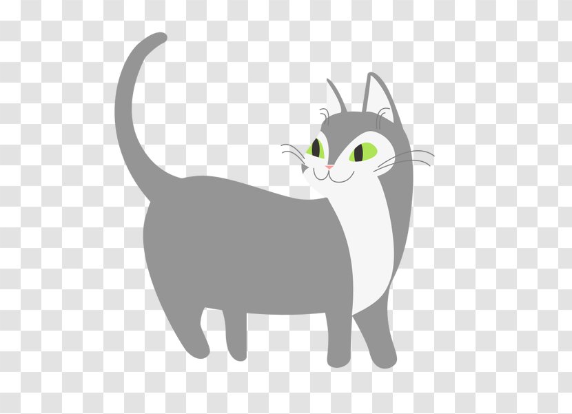 Whiskers Domestic Short-haired Cat Tabby Illustration - Tail - Meager Vector Transparent PNG