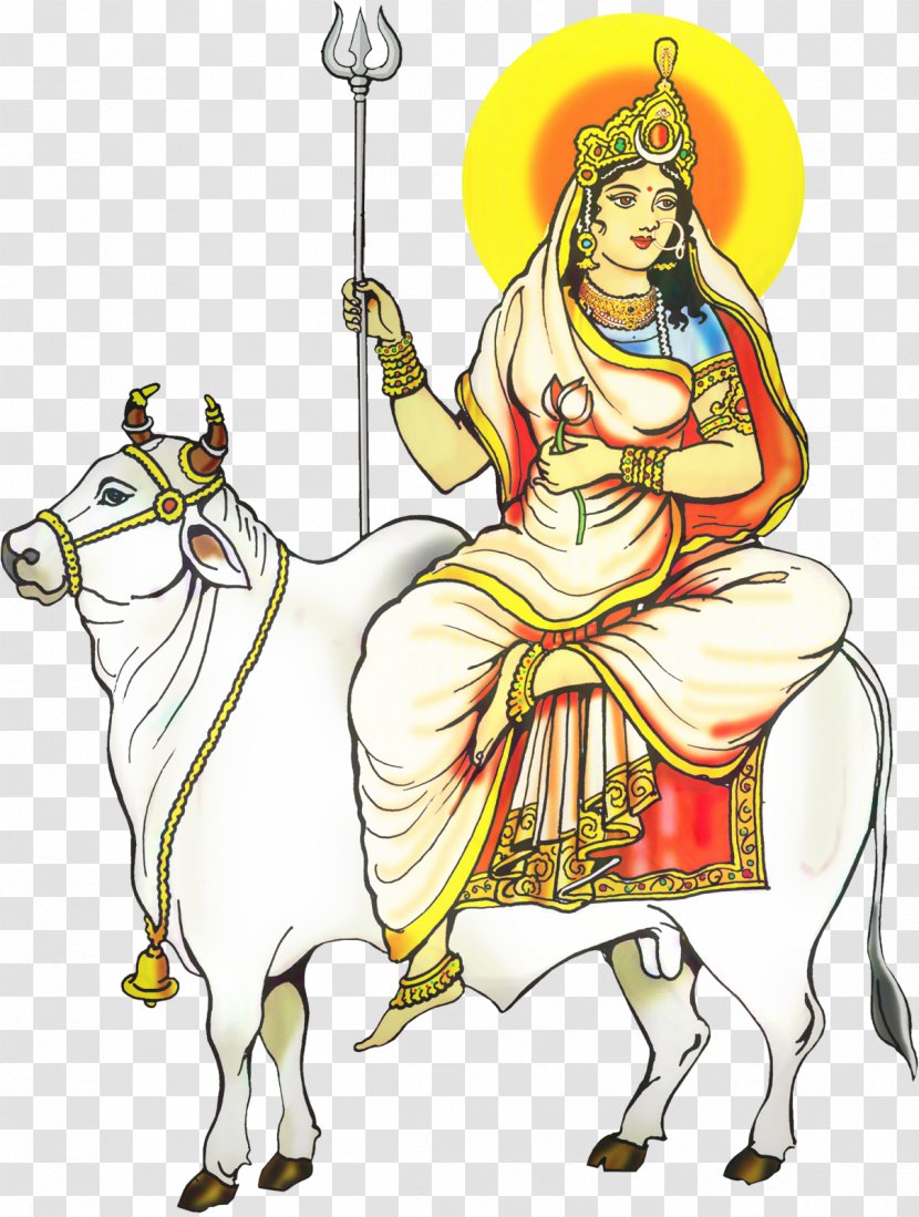 Shailaputri Navaratri Navadurga Devi - Worship Transparent PNG