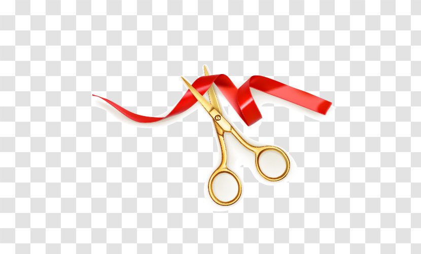 Opening Ceremony Scissors Ribbon Royalty-free - Fashion Accessory - Vector Cutting Transparent PNG