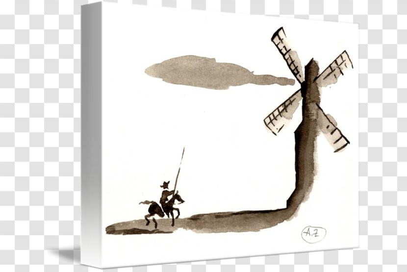Don Quixote Sancho Panza Windmill - Wind Transparent PNG