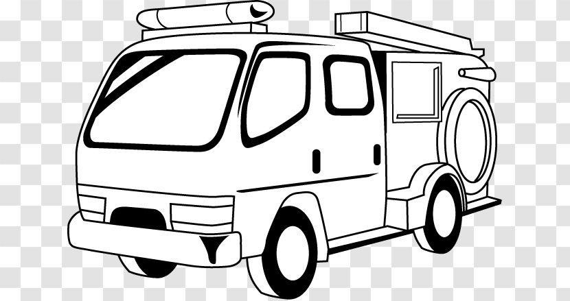 Car Commercial Vehicle Fire Engine Clip Art - Compact Transparent PNG