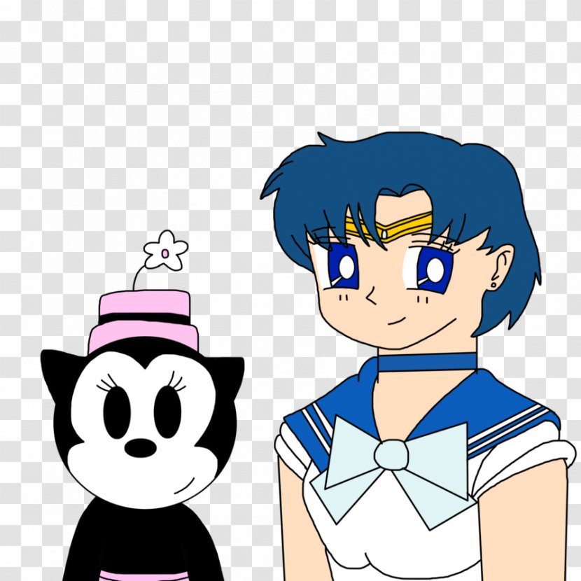 Sailor Mercury Minnie Mouse Homo Sapiens Character - Silhouette Transparent PNG