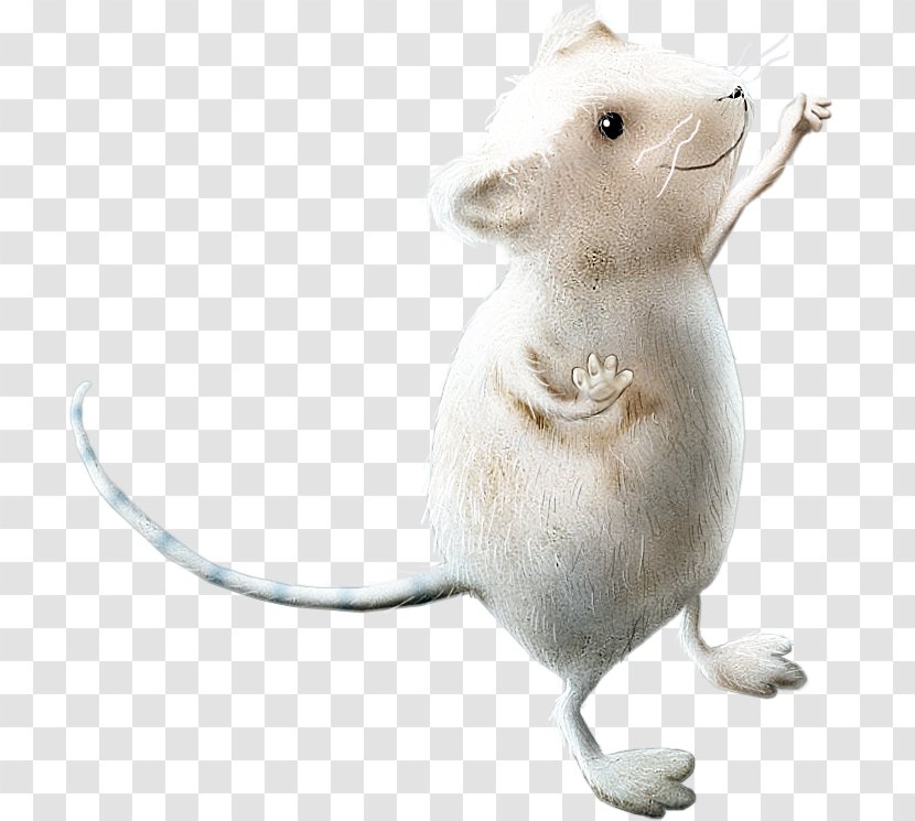 Computer Mouse Rat Fancy - Cartoon Creative Decorative Floral Illustration Transparent PNG