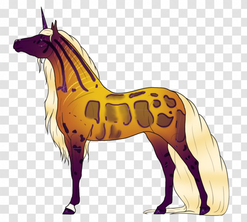 Mustang Foal Stallion Colt Halter - Unicorn Colouring In Rearing Transparent PNG