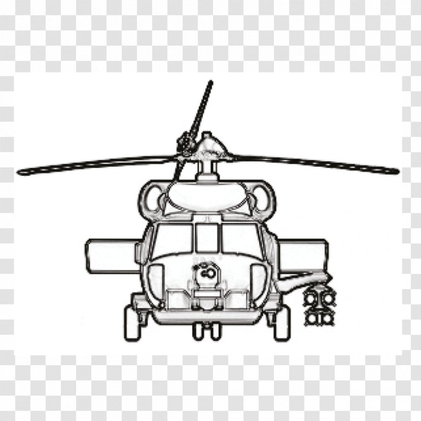 Sikorsky SH-60 Seahawk UH-60 Black Hawk Military Helicopter Clip Art - Rotor Transparent PNG