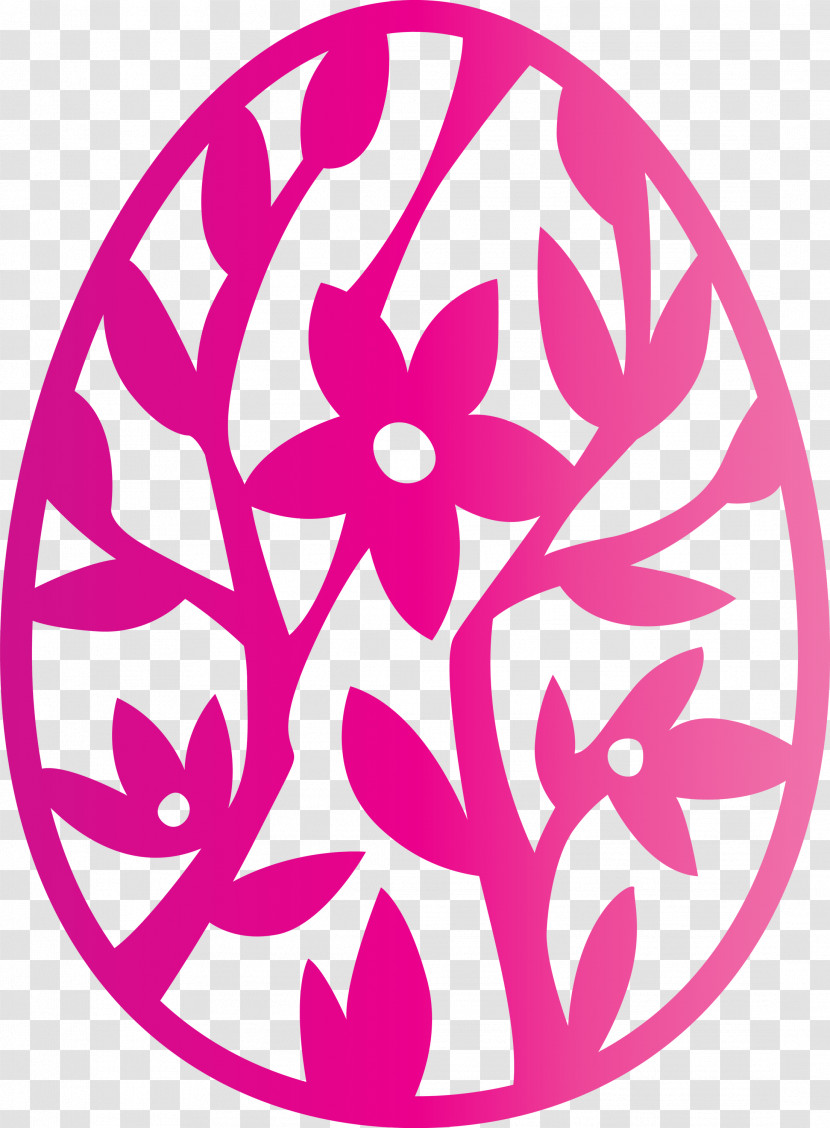 Easter Floral Egg Easter Day Transparent PNG
