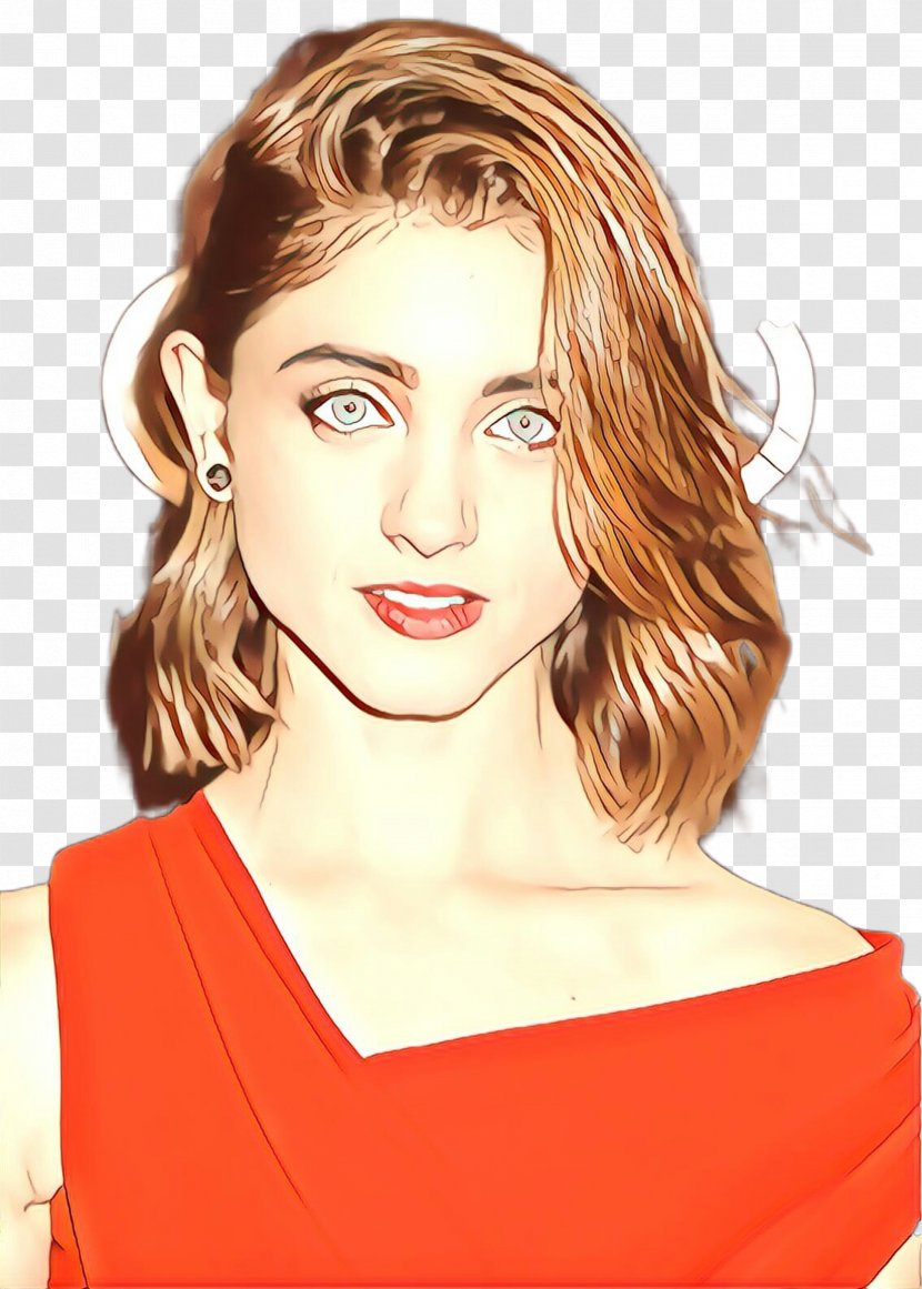 Hair Face Eyebrow Chin Hairstyle - Cartoon - Nose Cheek Transparent PNG