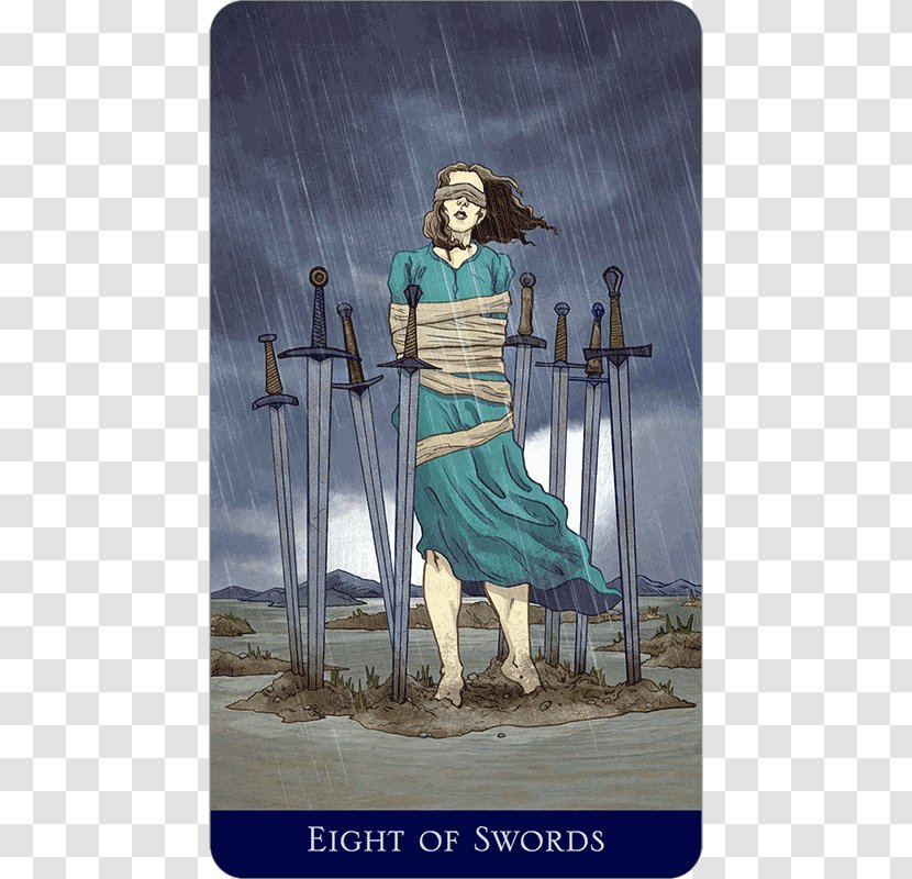 The Llewellyn Tarot Worldwide Eight Of Swords Playing Card - Astrology Transparent PNG