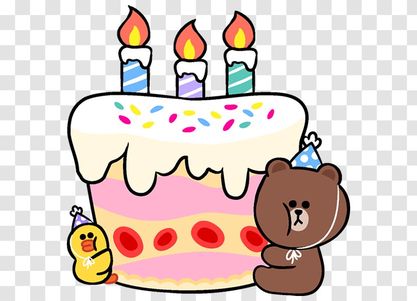 Line Friends Clip Art Birthday Party - Drawing Transparent PNG