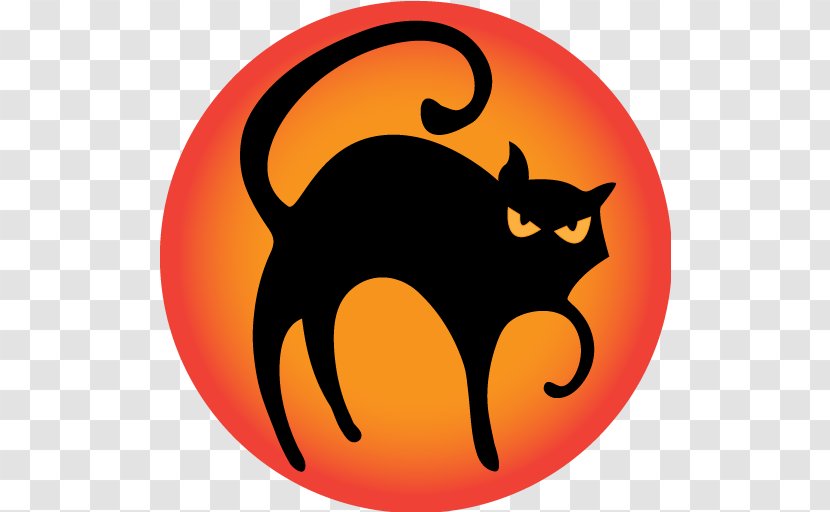 Cat Halloween Jack-o-lantern ICO Icon - Carnivoran - Night Owl Elements Transparent PNG
