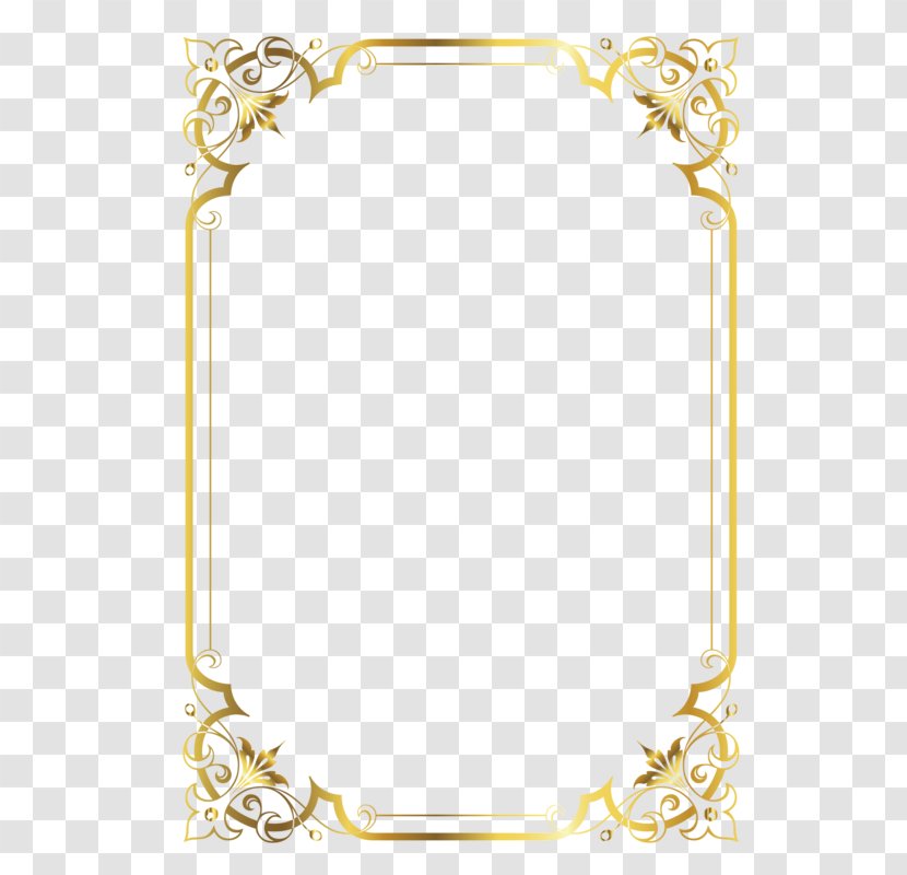 Picture Frame Clip Art - Work Of - Gold Transparent PNG