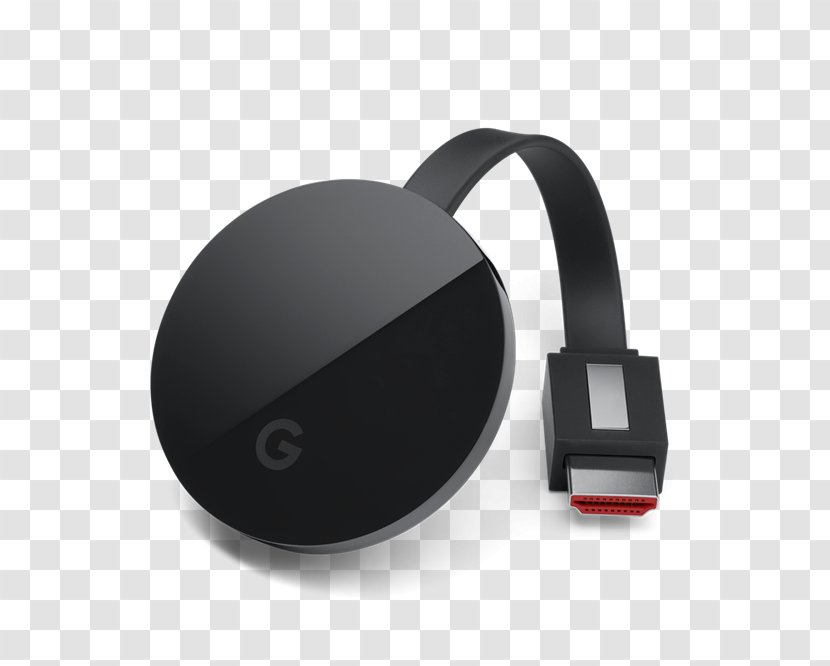 Google Chromecast Ultra Digital Media Player Streaming - 4k Resolution Transparent PNG