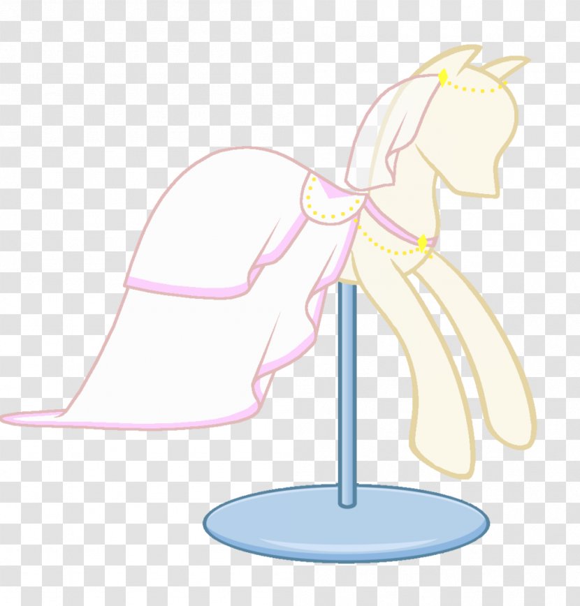 Pony Rarity Wedding Dress Bride - Silhouette - Pink Transparent PNG