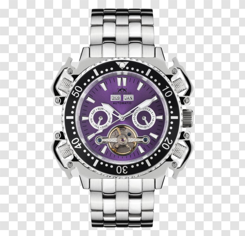 Automatic Watch Invicta Group Strap - Silver Transparent PNG