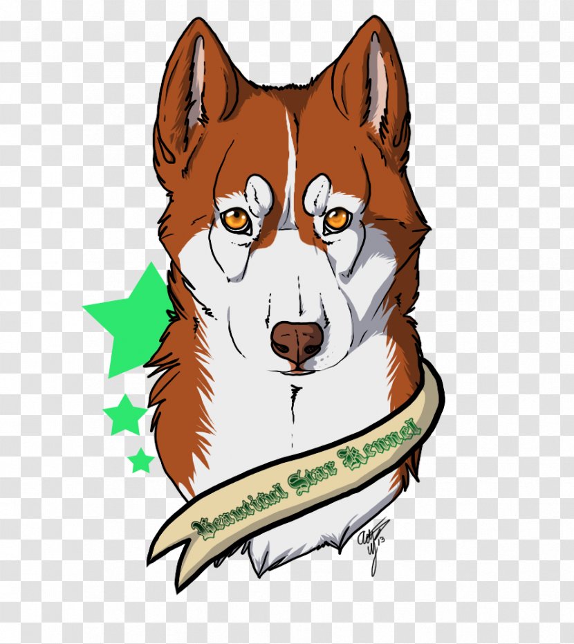 Dog Canidae Mammal Cartoon - Head - Beautiful Star Transparent PNG