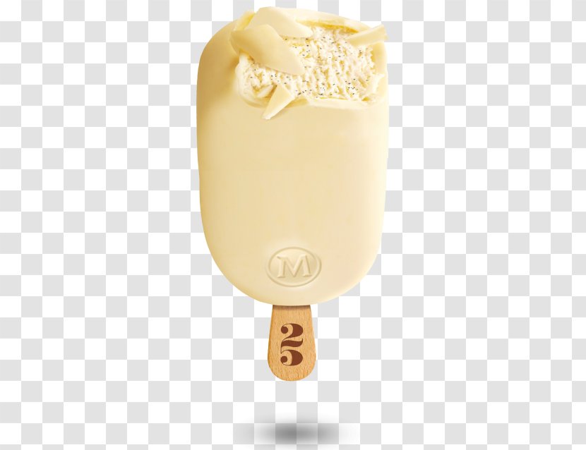 Ice Cream White Chocolate Magnum Gelato Wall's - Dairy Product Transparent PNG