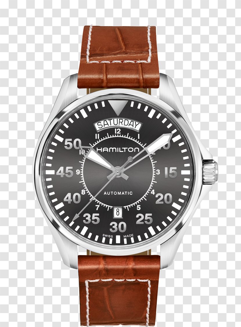Hamilton Khaki Aviation Pilot Auto Watch Company Automatic Strap Transparent PNG