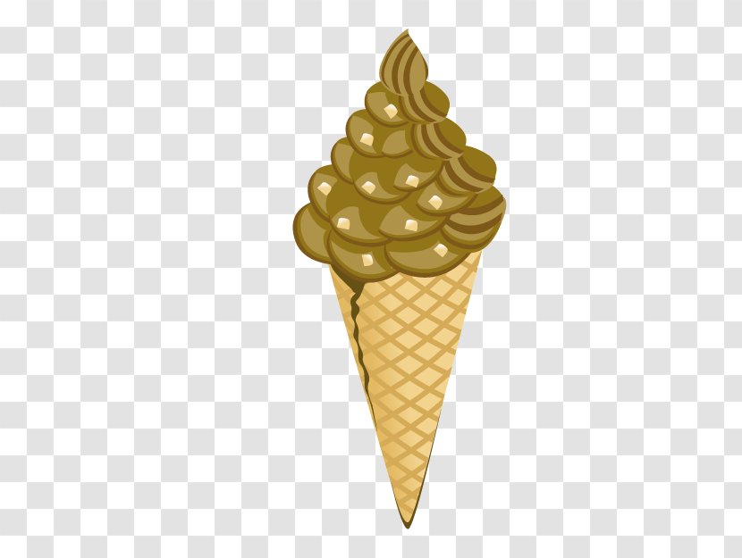 Ice Cream Cone Soft Serve - Chocolate Transparent PNG