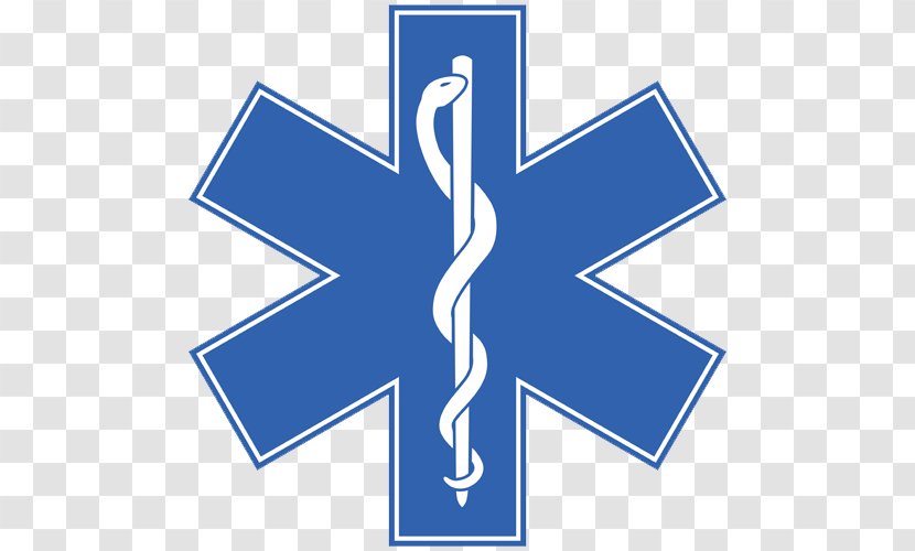 Star Of Life Emergency Medical Services Symbol Clip Art - Text - Center Cliparts Transparent PNG