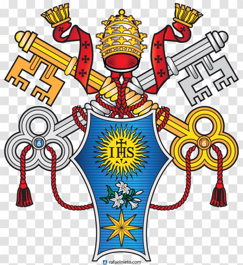 Vatican City Coat Of Arms Pope Francis Papal Coats - Watercolor Transparent PNG